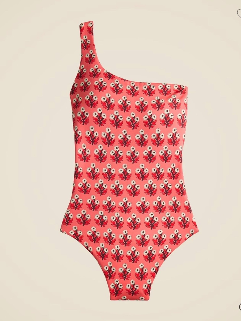 NWOT JCrew One Shoulder Classic Sculpt Swimsuit